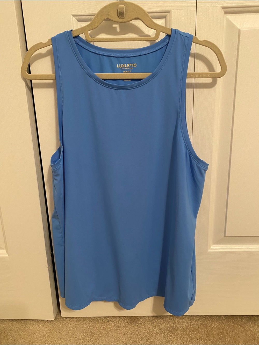 Luxletic by Lilly Pulitzer Light Blue Performance Tank Top